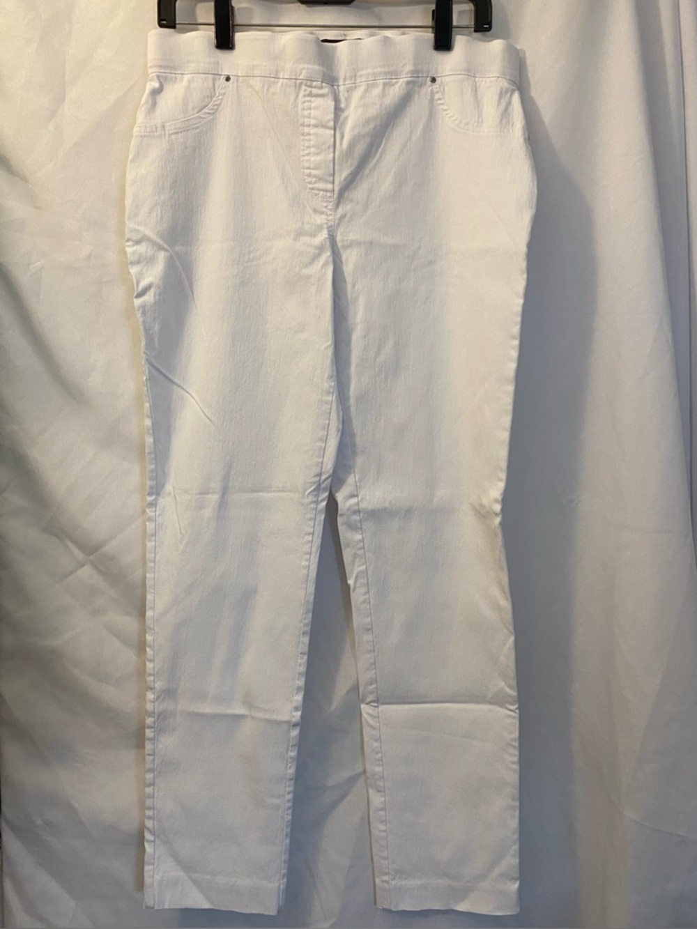 Women's Straight-Leg White Pants
